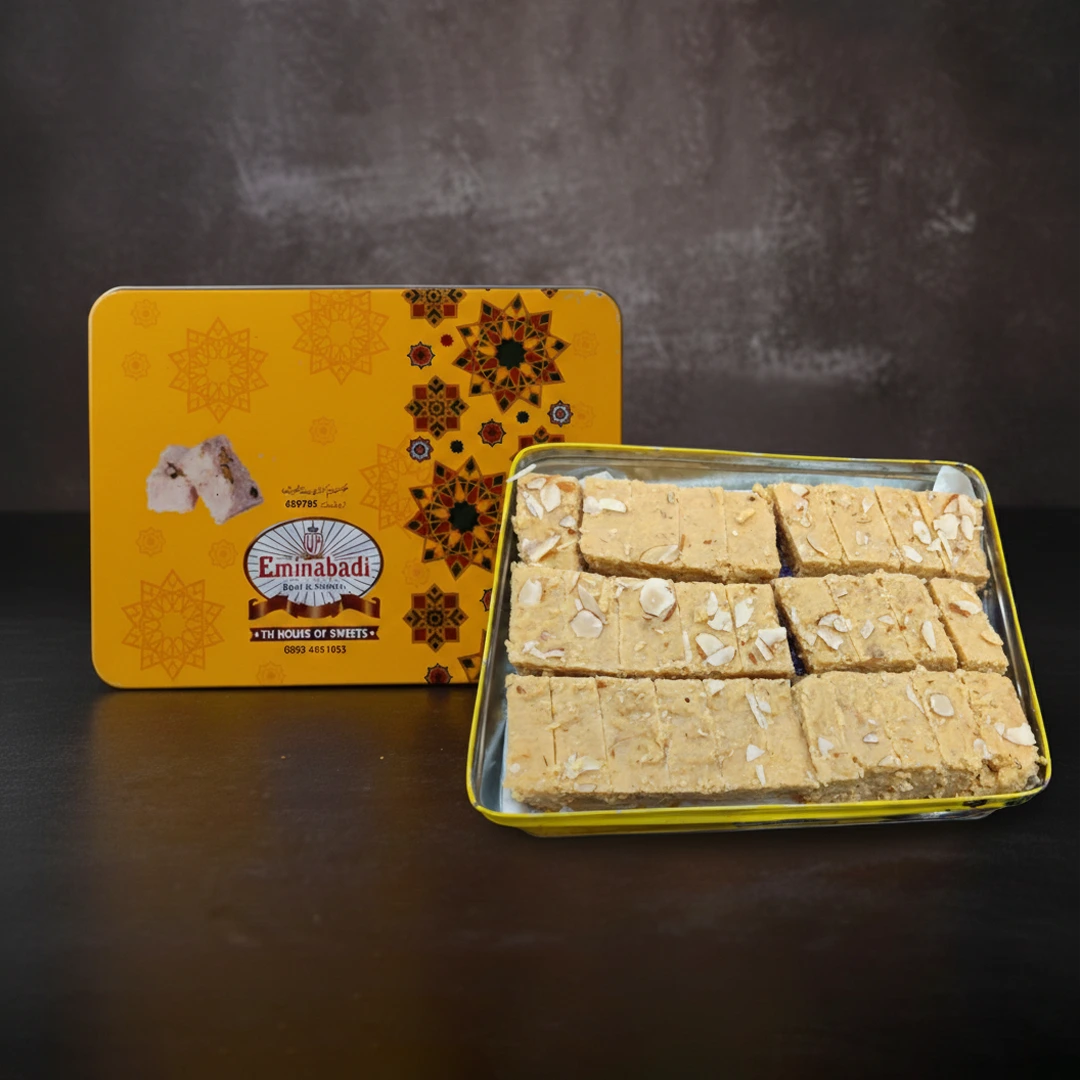 Eminabadi Khoya Barfi Made with Pure Milk, Khoya and Desi Ghee - Image 3